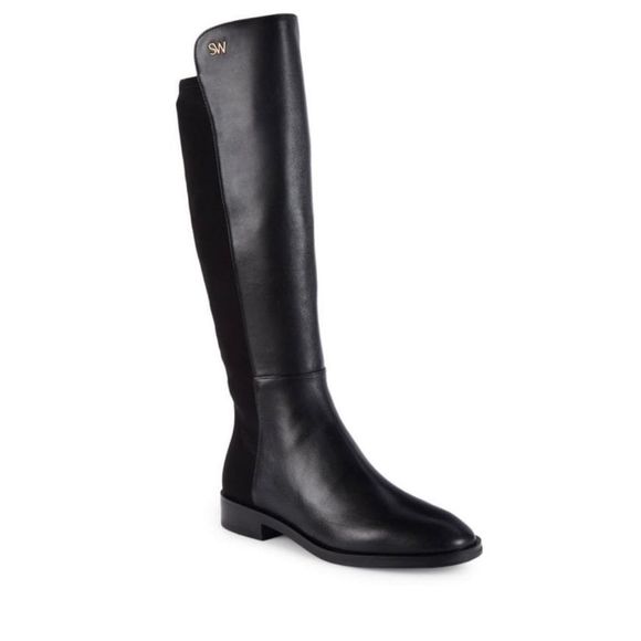 Stuart Weitzman Black Heeled Boots - Picture 1 of 14